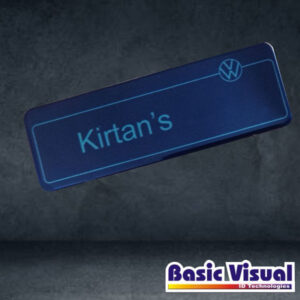 Custom Colour Business Name Badges/Tags | 65 mm x 35 mm | 1 / 2 Colour silkscreen Print