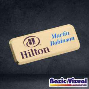 dome-pvc-name-badges-tags-for-uniforms-1-inch-x-3-inch-full-colour-digital-printed
