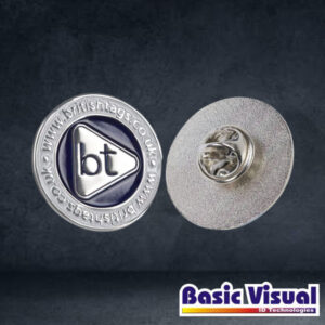 Metallic Button Badges