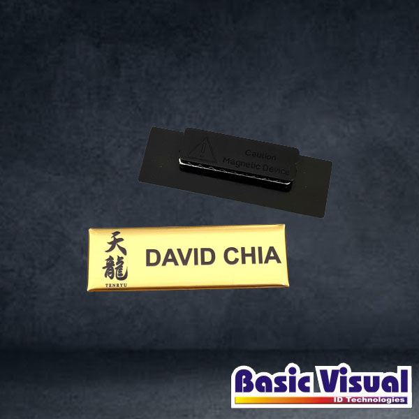 metallic-pvc-students-name-badges-tags-gold-silver-1-inch-x-3-inch-full-colour-digital-printed