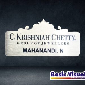 Custom Colour Professional Name Badges/Tags 65 mm x 35 mm 1 Colour Digital Print