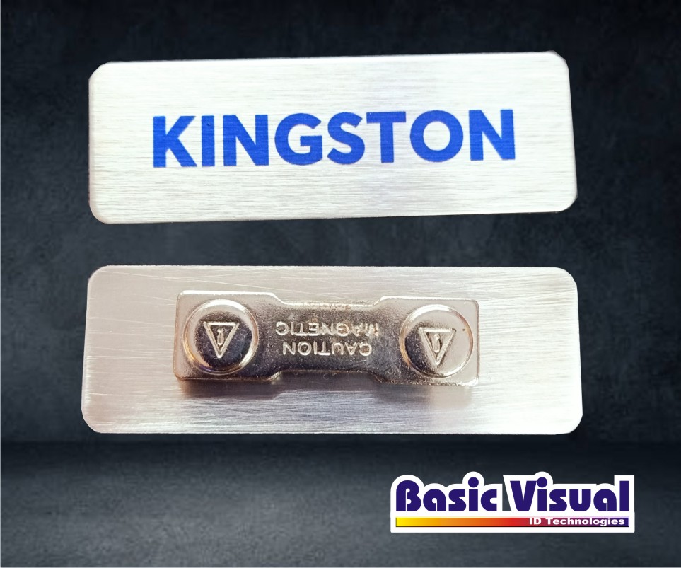 SS Advertising Name BadgesTags 1 inch X 3 inch Full Colour digital Printed