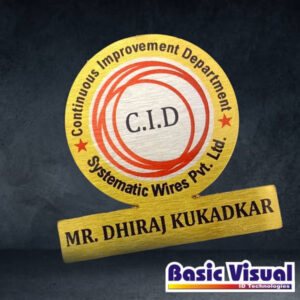Custom Shape SS Name Badges/Tags for Conferences Full Colour Digital Printed Custom Size