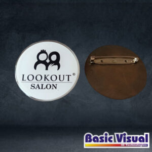 SS Round Pin Badge